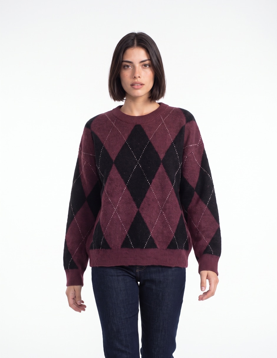 Suéter cuello redondo para mujer Suéter cuello redondo para mujer