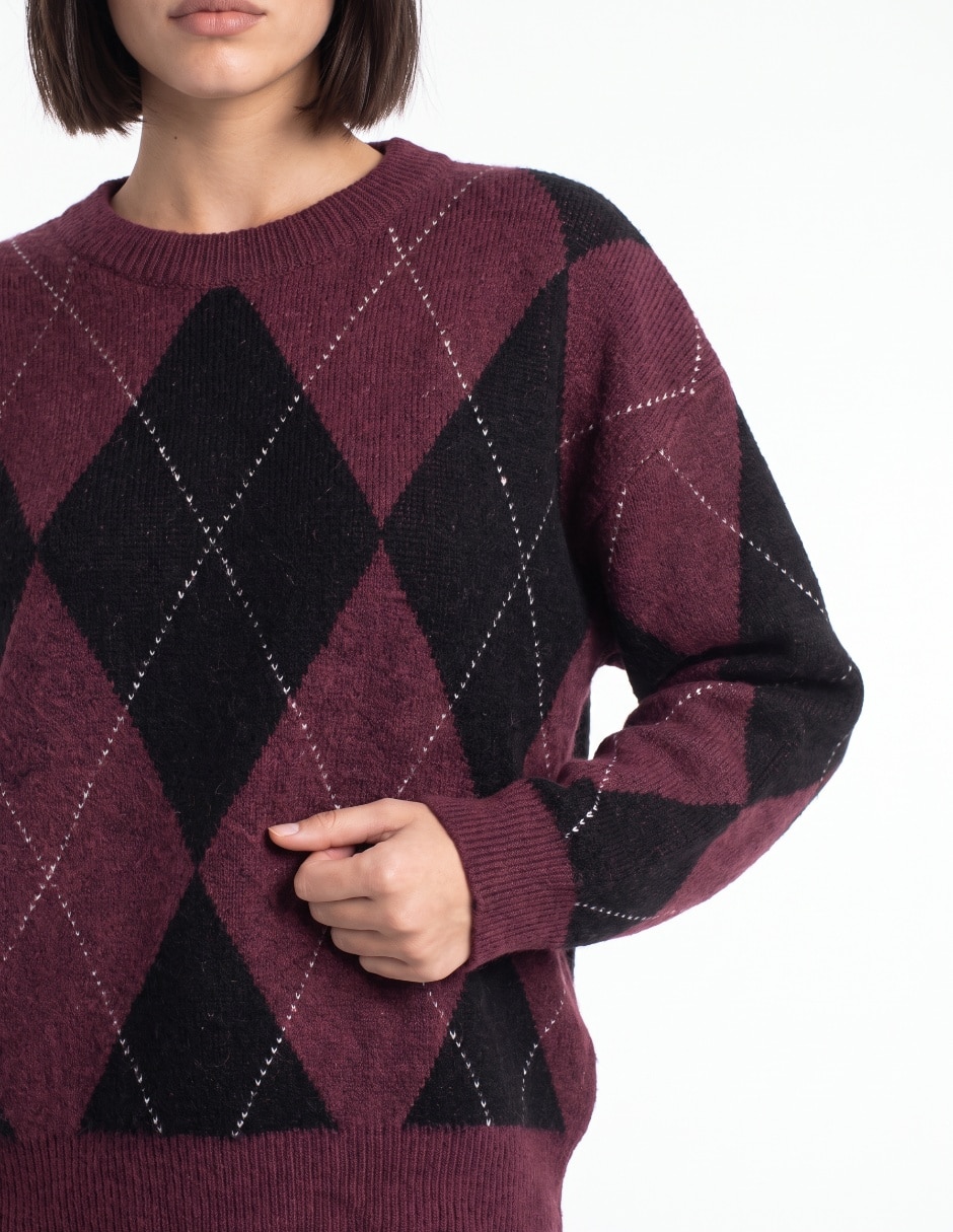 Suéter cuello redondo para mujer 4