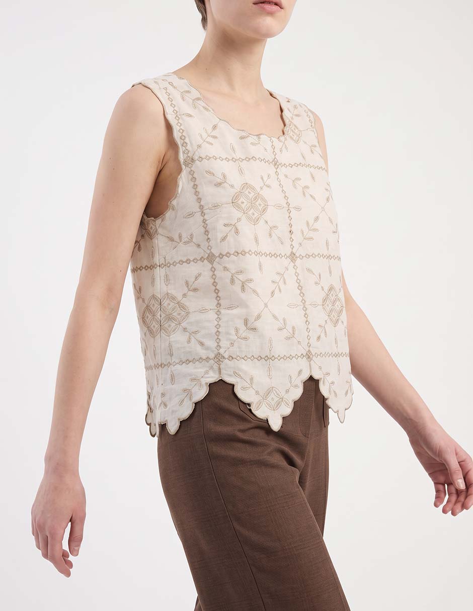 Top cuello redondo tirante ancho 2