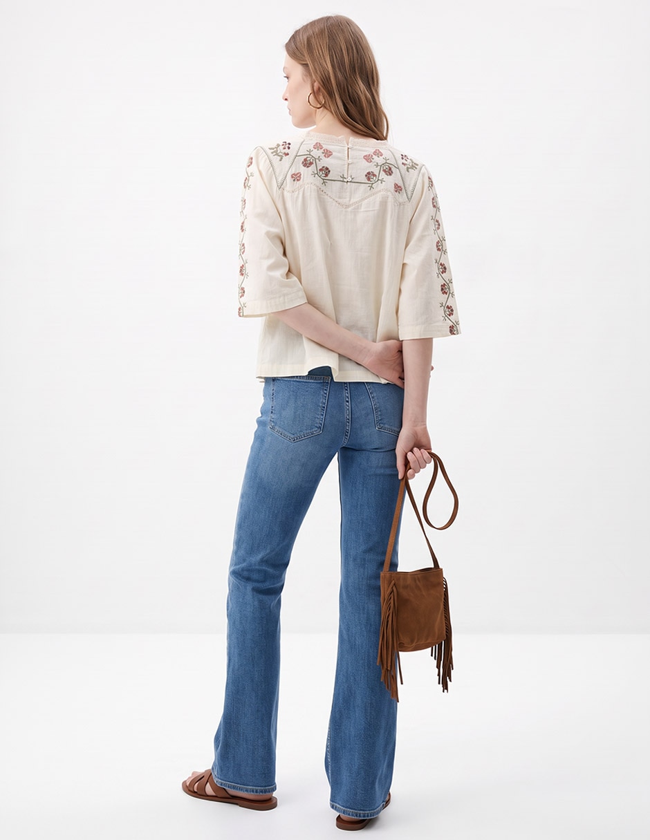 Blusa manga 3/4 para mujer 4