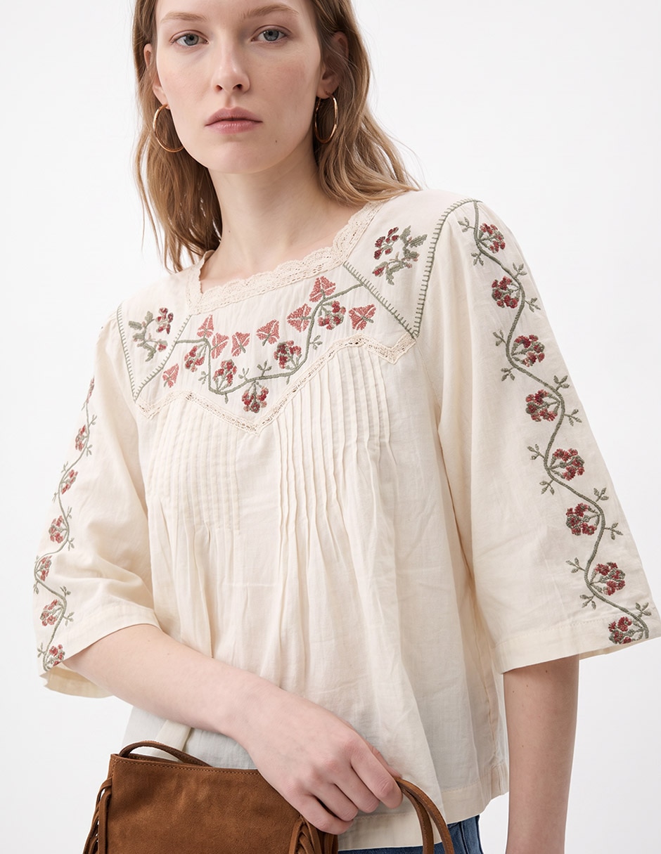 Blusa manga 3/4 para mujer 2