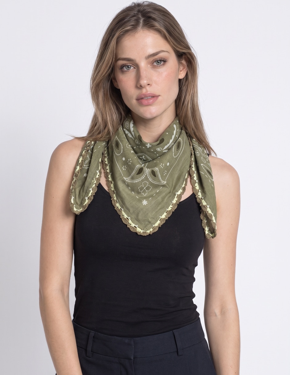 Pashmina de algodón para mujer