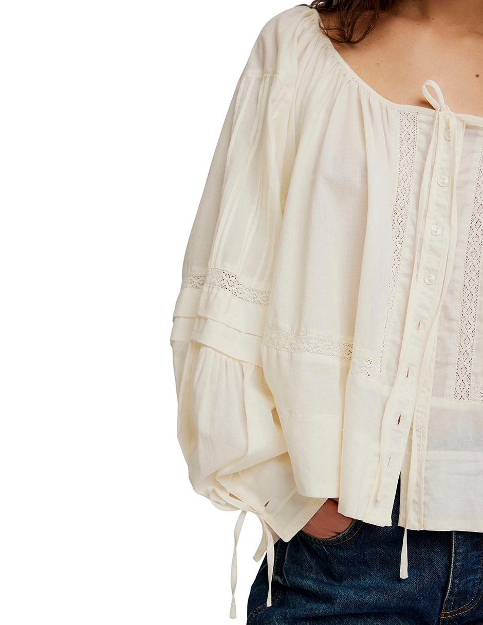 Blusa Adolfo Dominguez manga al codo para mujer 3