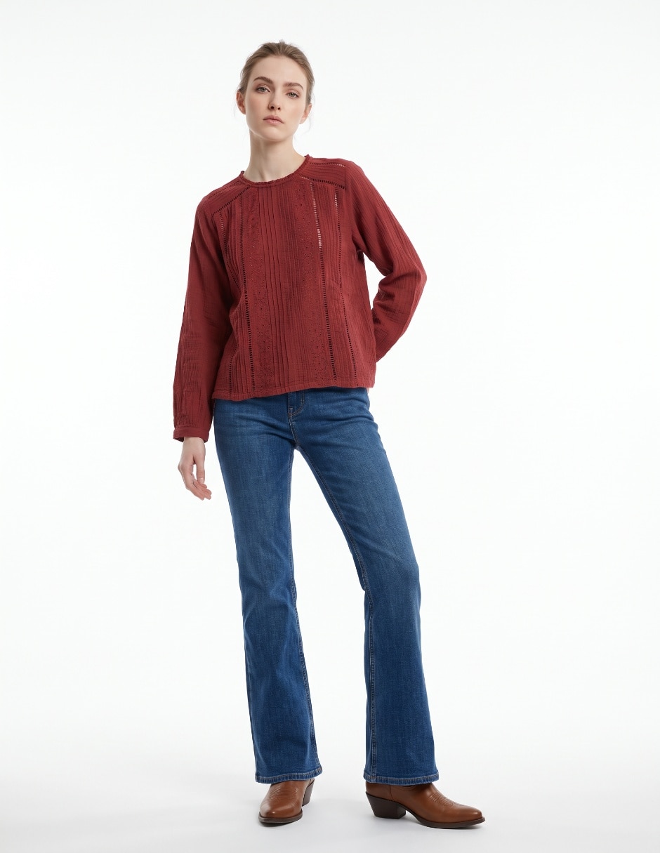 Blusa manga larga para mujer Blusa manga larga para mujer