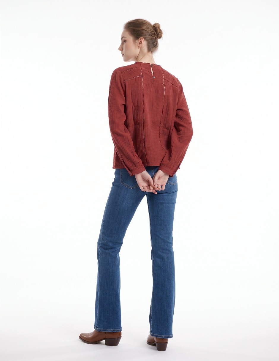 Blusa manga larga para mujer 2