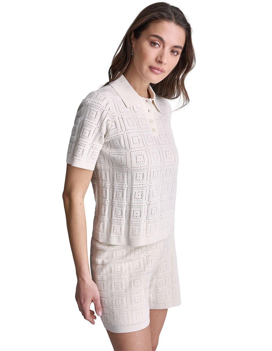 Blusa manga corta para mujer 4