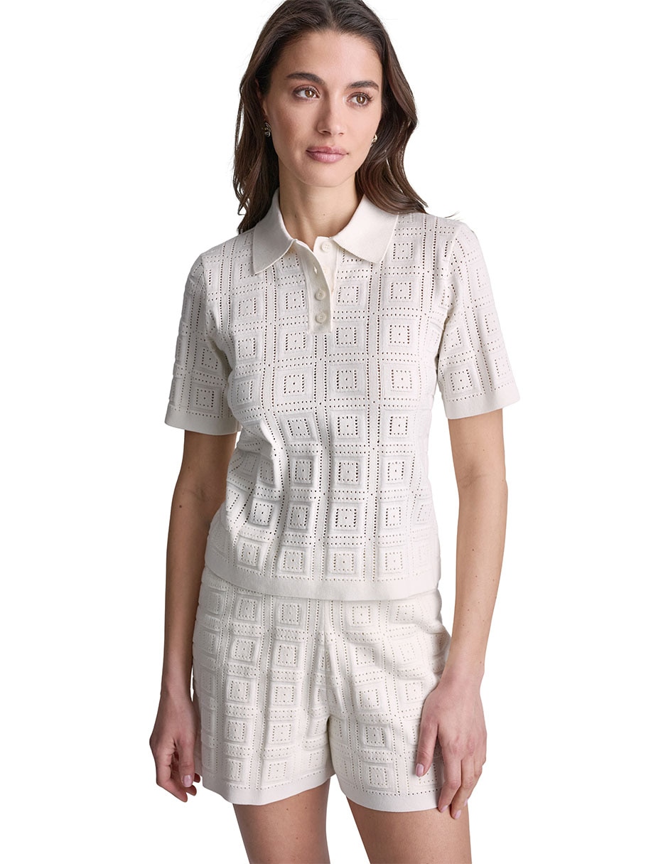 Blusa manga corta para mujer