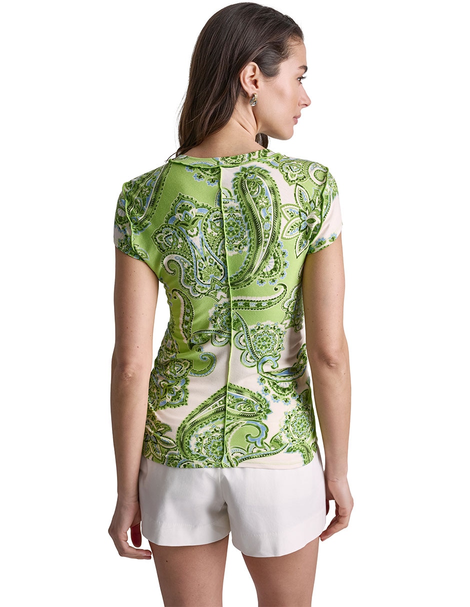 Blusa manga corta para mujer 5