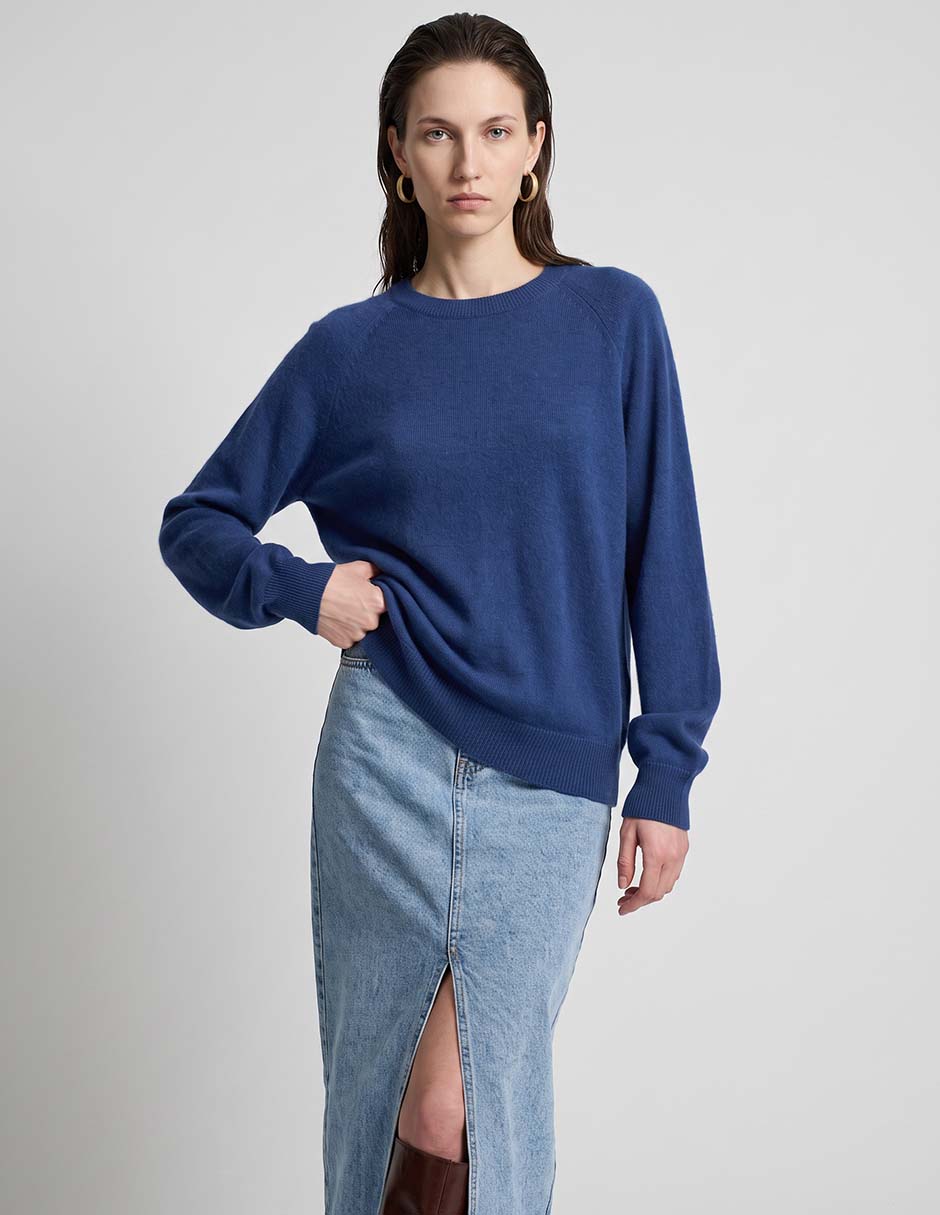 Suéter cuello redondo para mujer