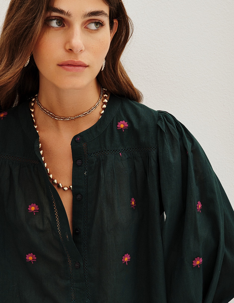 Blusa manga larga para mujer 3