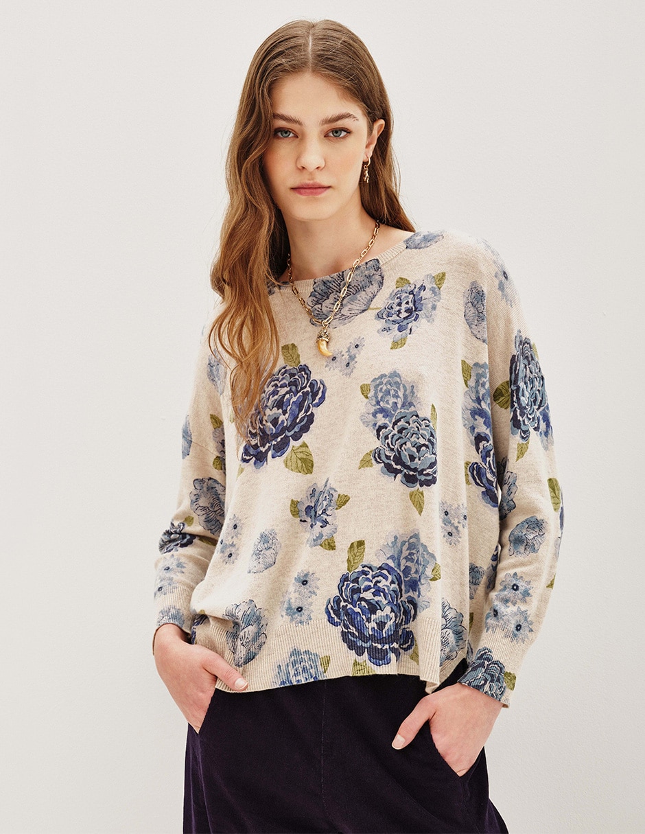 Suéter cuello redondo para mujer Suéter cuello redondo para mujer