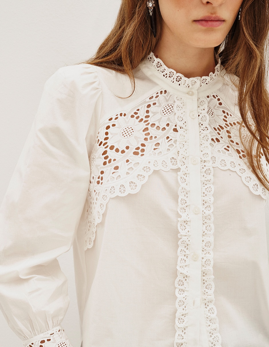 Blusa manga larga para mujer 4