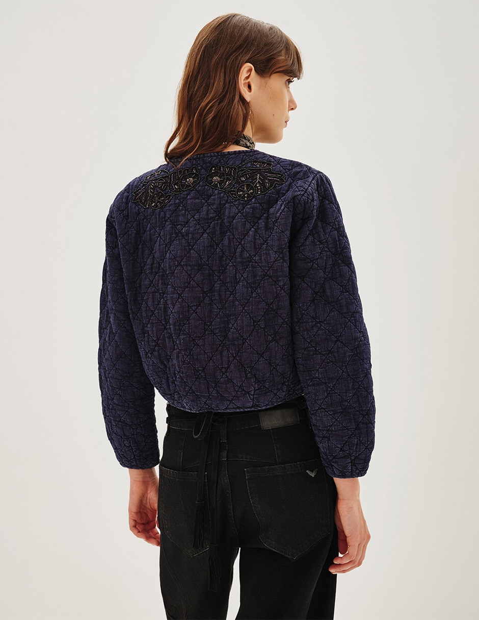 Chamarra bomber de algodón para mujer 3