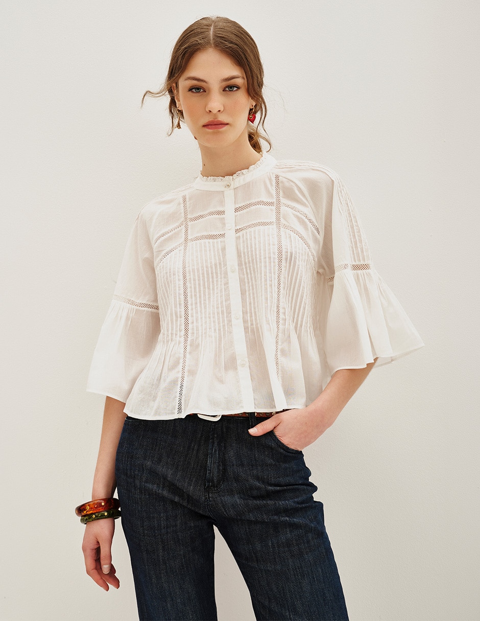 Blusa Rapsodia manga 3/4 para mujer