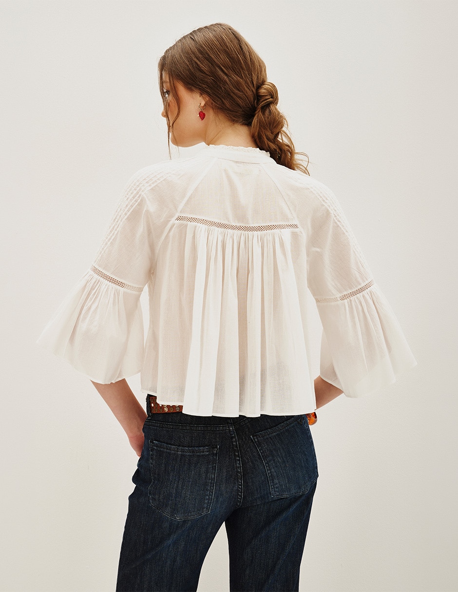 Blusa Rapsodia manga 3/4 para mujer