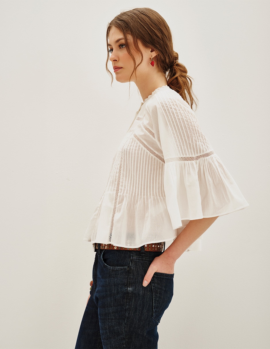 Blusa Rapsodia manga 3/4 para mujer