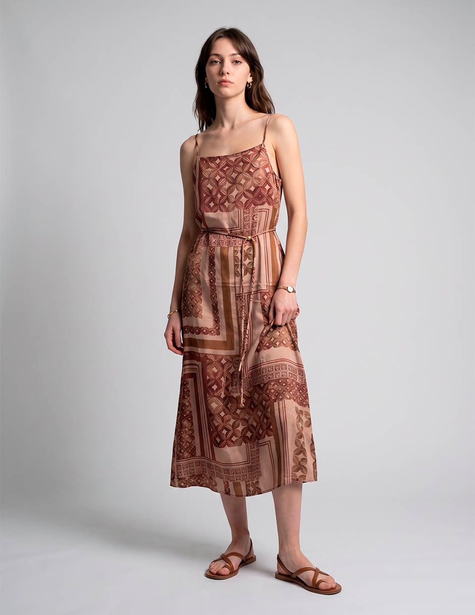 Vestido midi casual para mujer