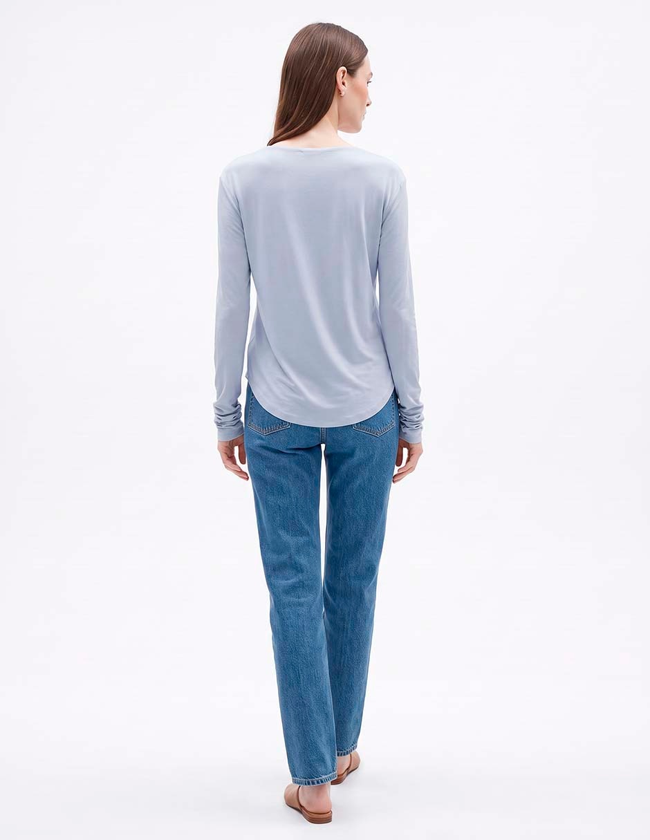 Blusa manga larga para mujer 4