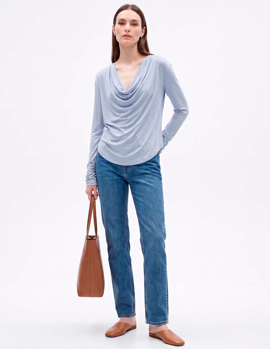 Blusa manga larga para mujer 3