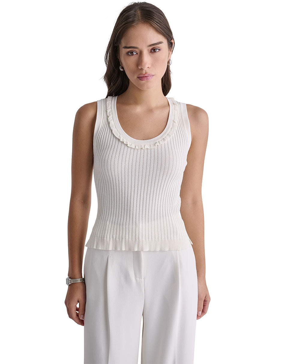 Blusa sin manga para mujer