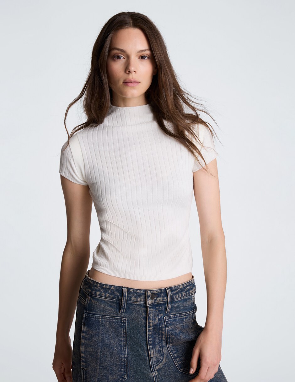 Blusa manga corta para mujer 5