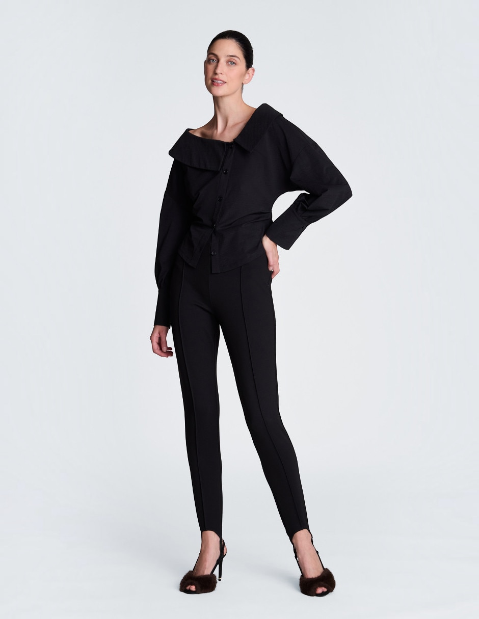 Blusa camisera manga larga para mujer Blusa camisera manga larga para mujer