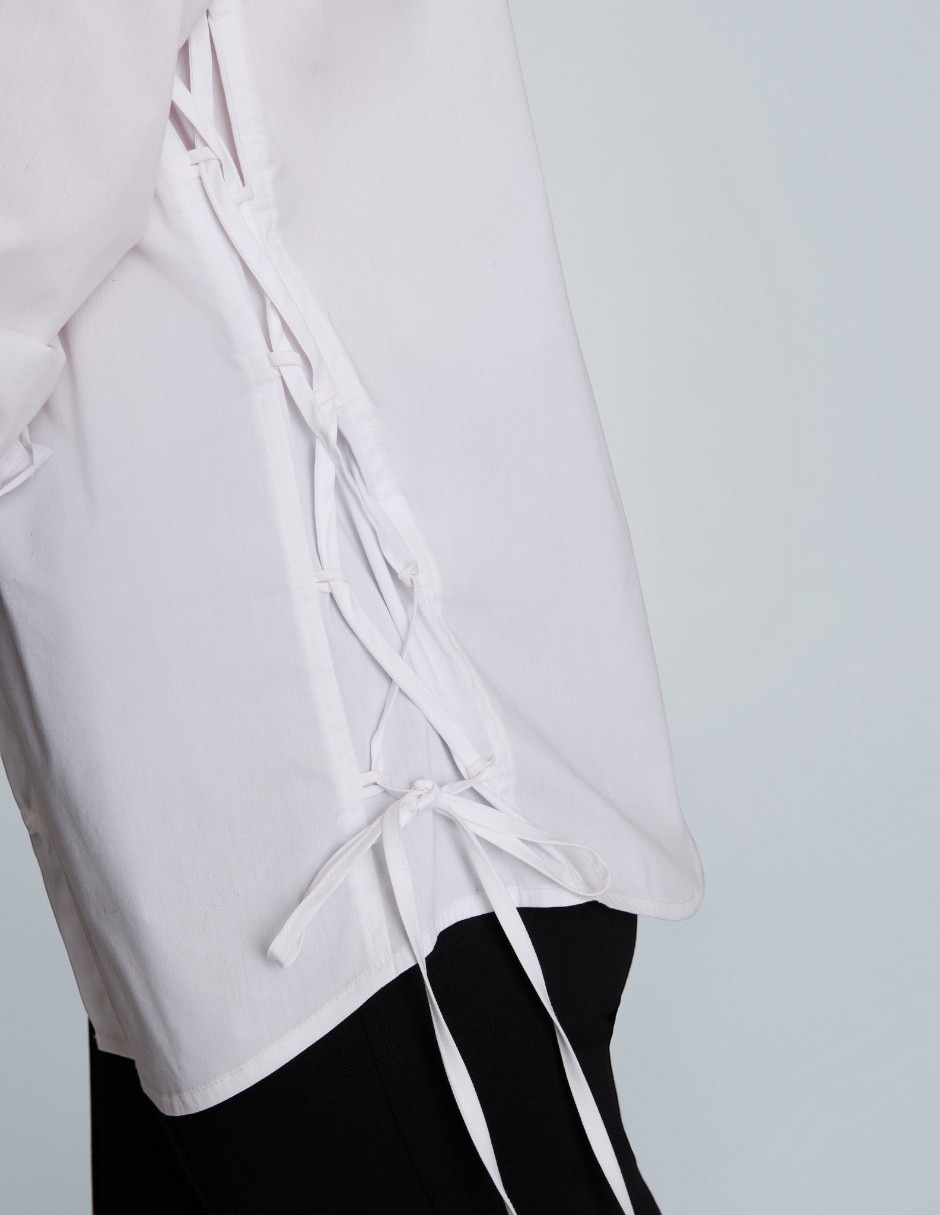 Blusa camisera manga larga para mujer 4