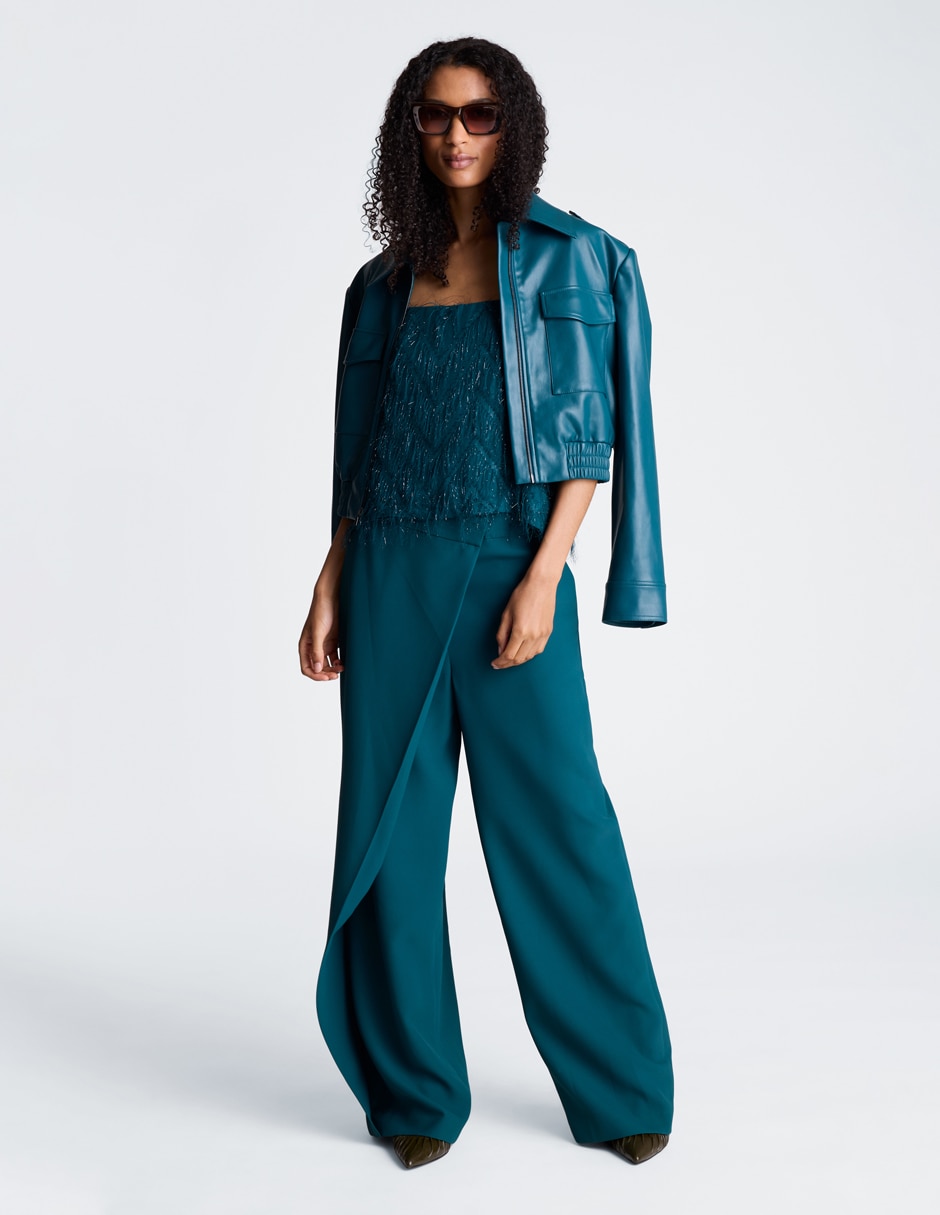Pantalón wide leg para mujer Pantalón wide leg para mujer