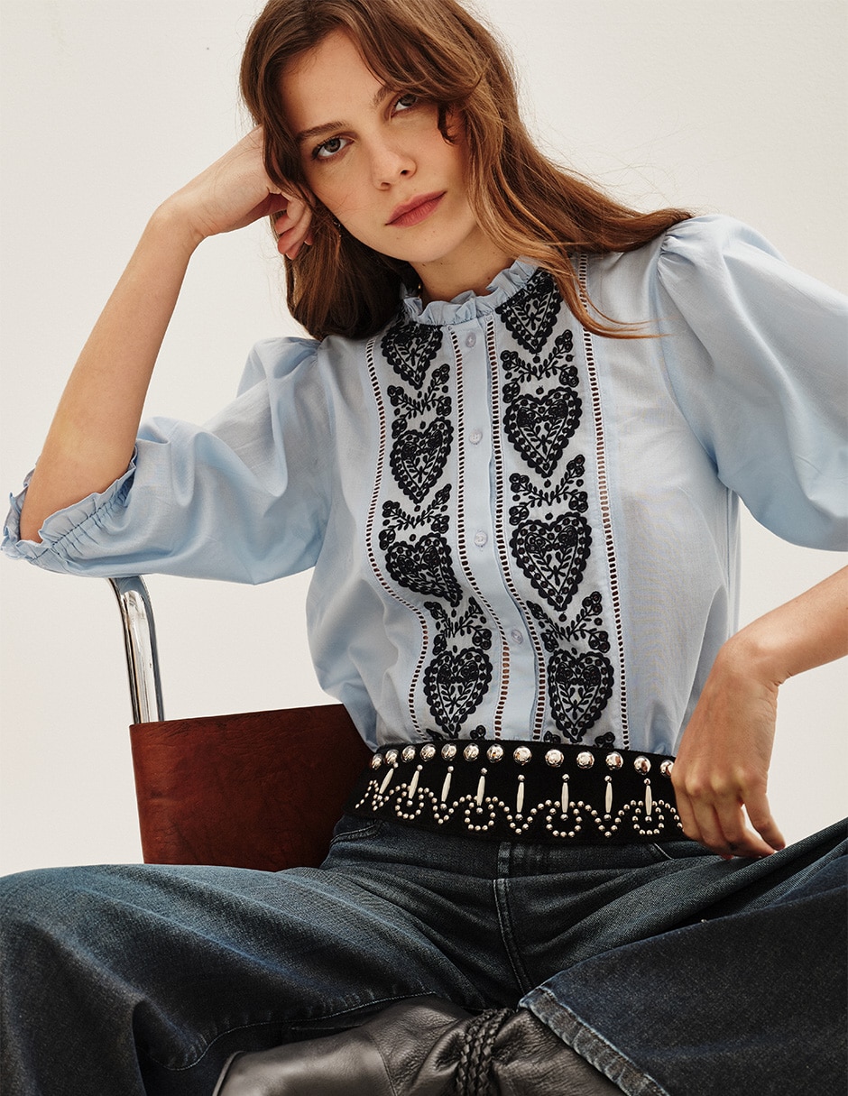 Blusa manga 3/4 para mujer 2