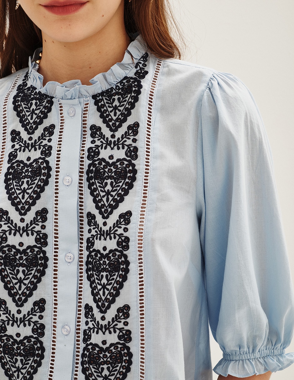Blusa manga 3/4 para mujer 3