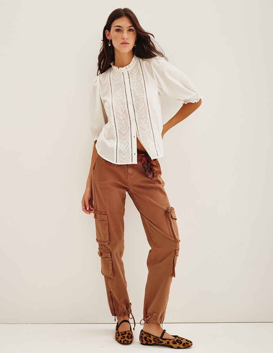 Blusa manga 3/4 para mujer