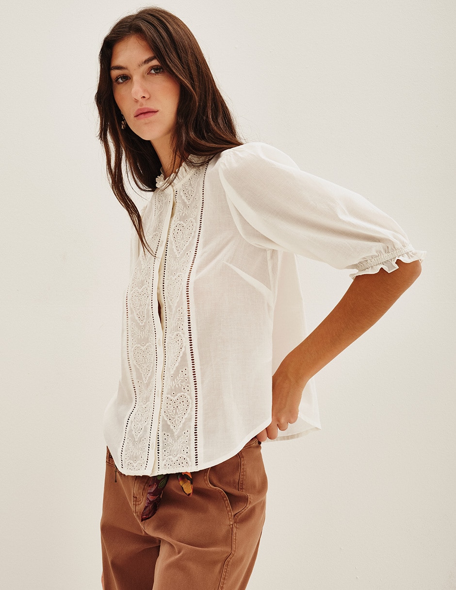 Blusa manga 3/4 para mujer 2
