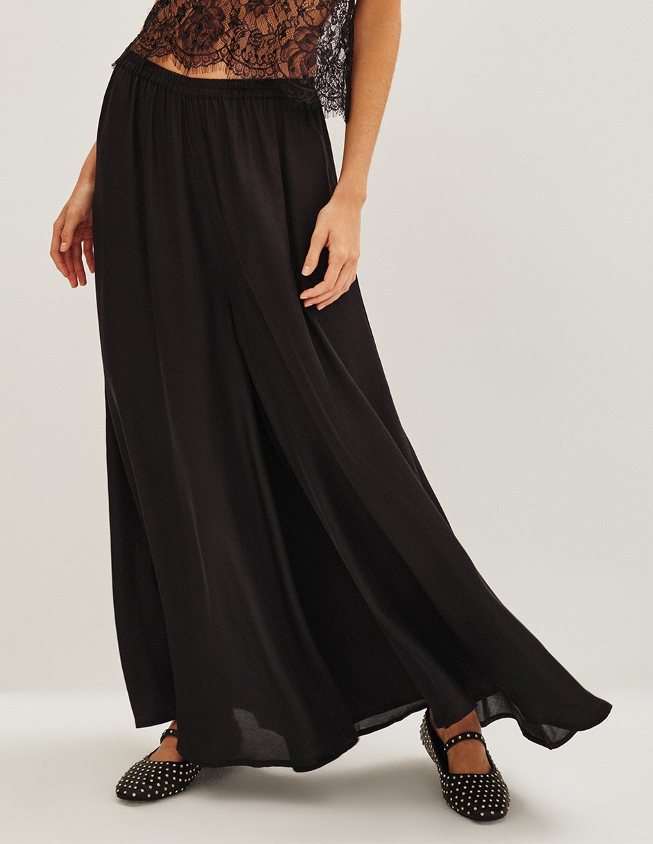 Pantalón coulotte amplio para mujer Pantalón coulotte amplio para mujer