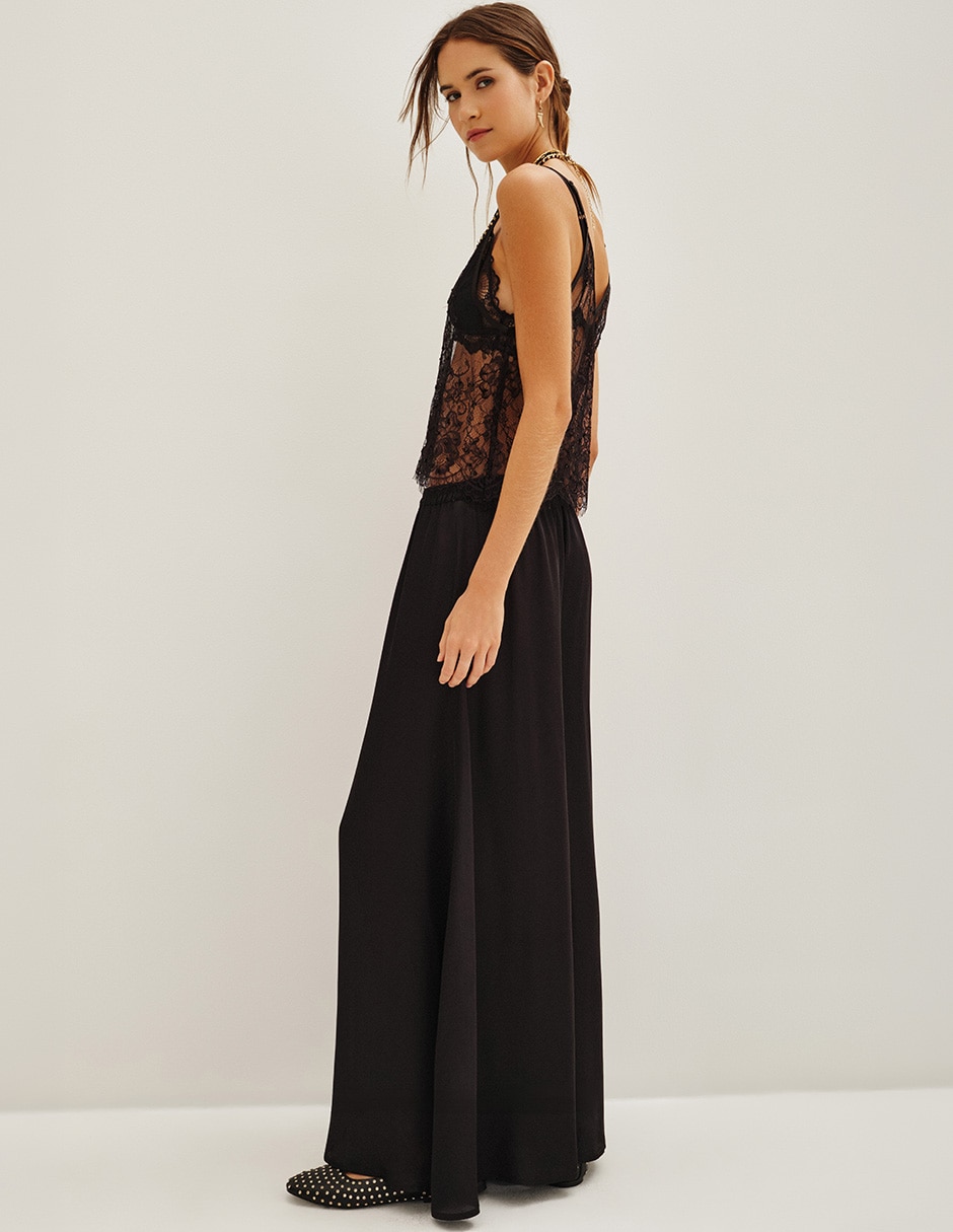 Pantalón coulotte amplio para mujer 2