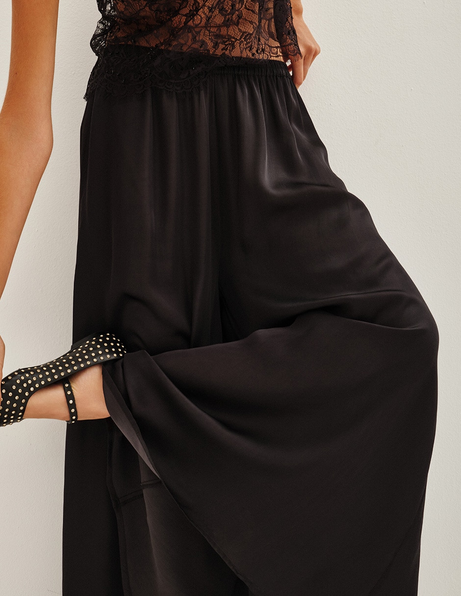 Pantalón coulotte amplio para mujer 3
