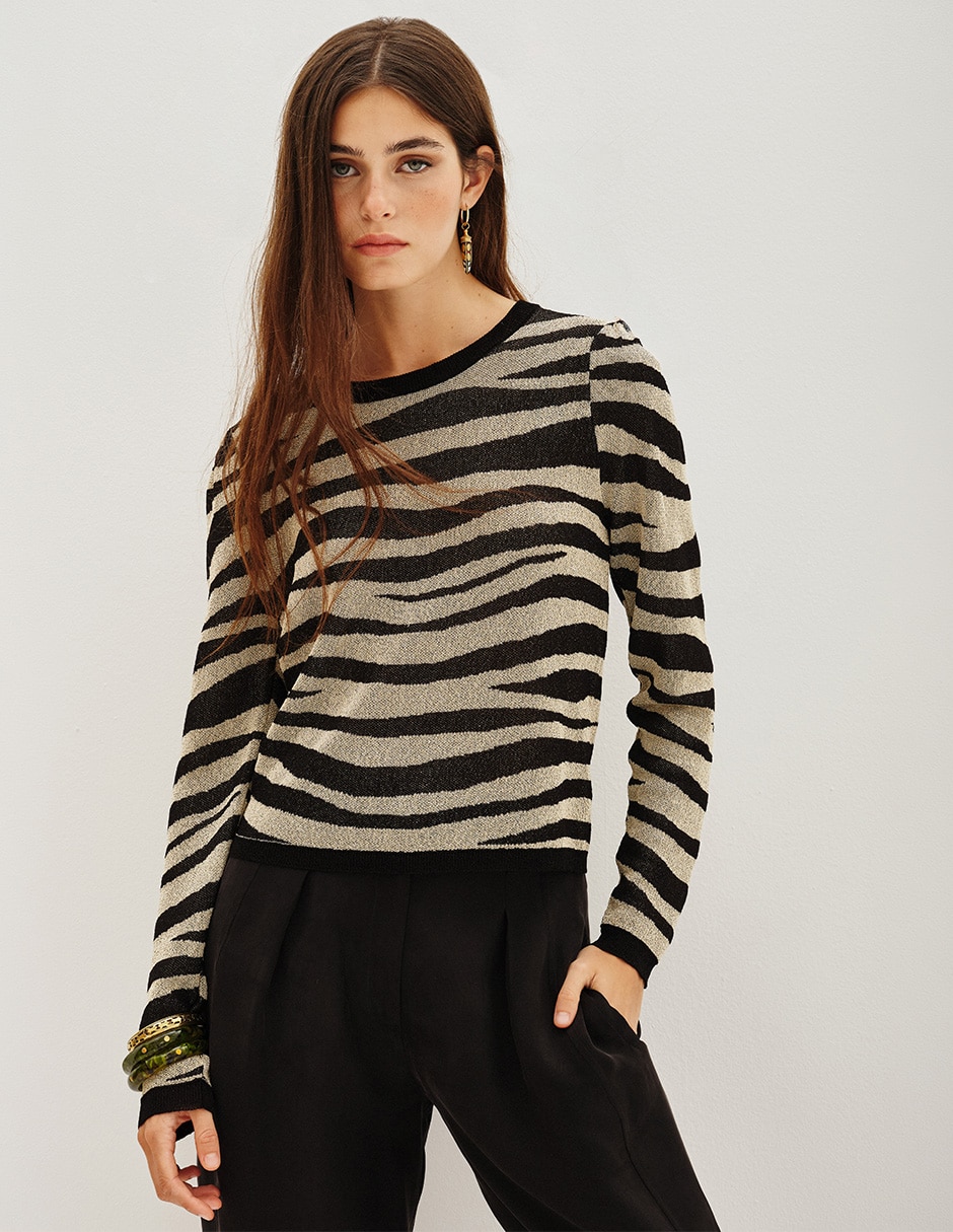 Suéter cuello redondo para mujer Suéter cuello redondo para mujer