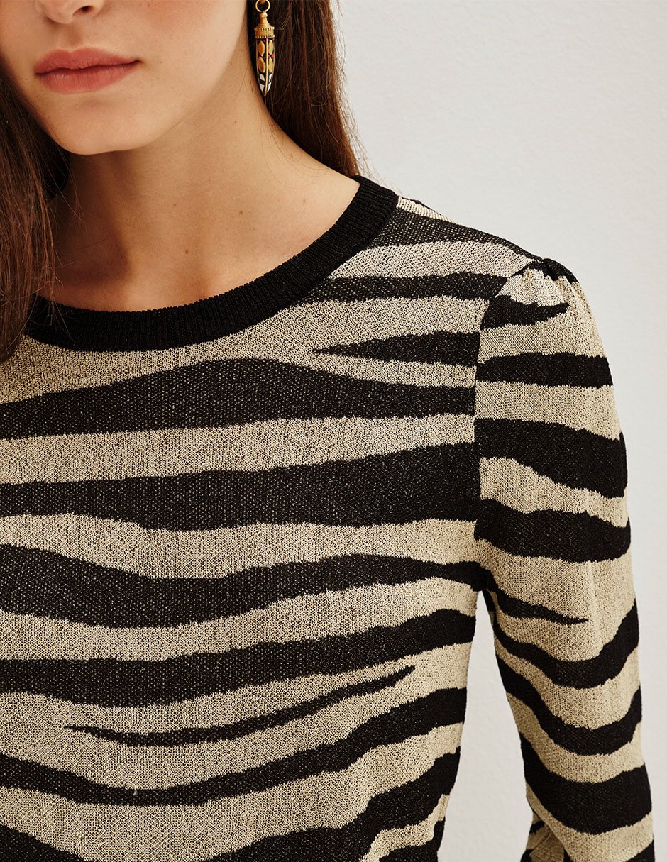 Suéter cuello redondo para mujer 3
