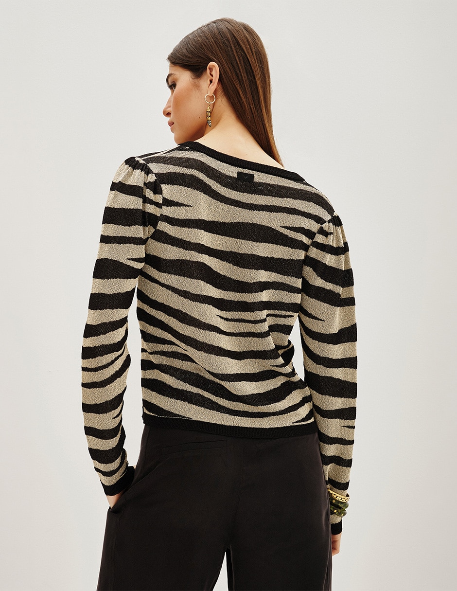Suéter cuello redondo para mujer 4