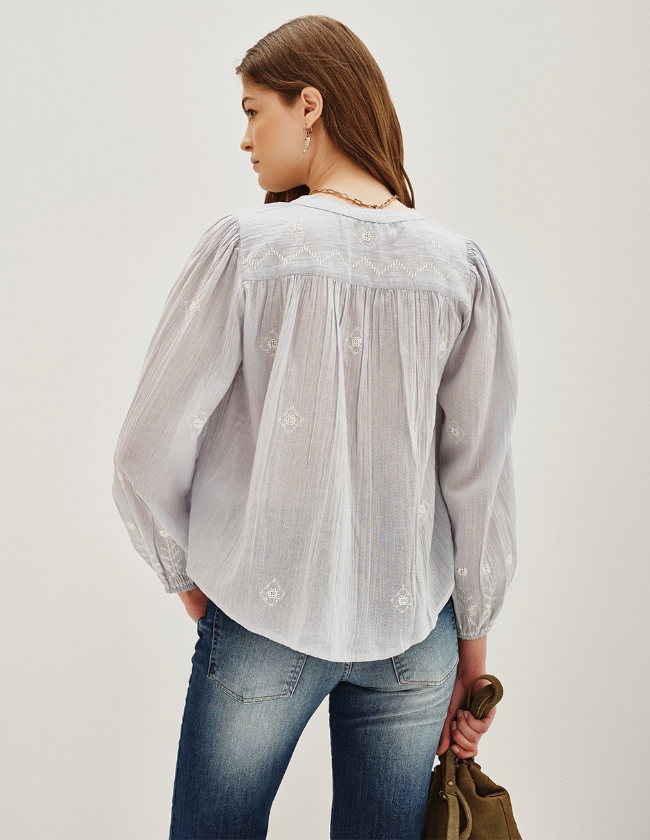 Blusa manga larga para mujer 2