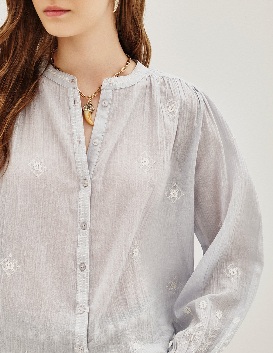 Blusa manga larga para mujer 3