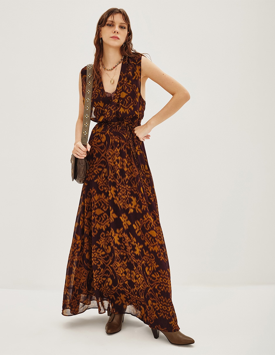 Vestido largo casual para mujer