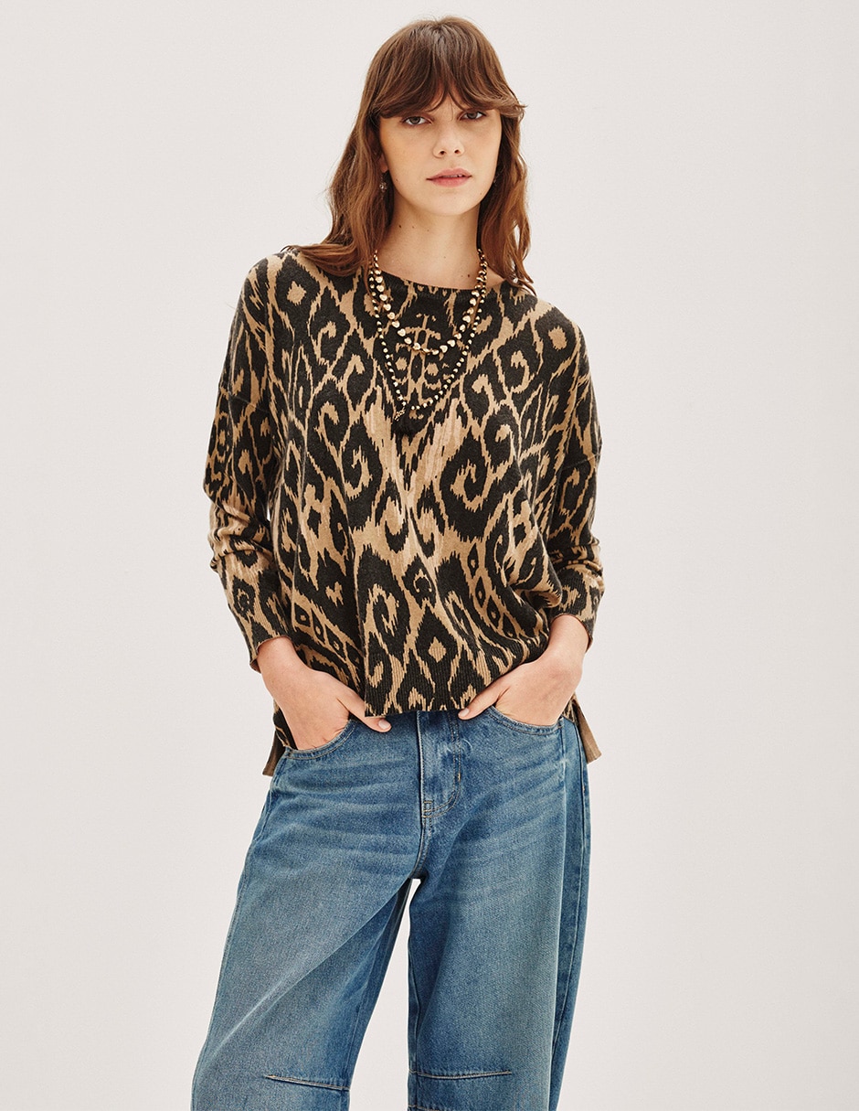 Suéter cuello redondo para mujer Suéter cuello redondo para mujer