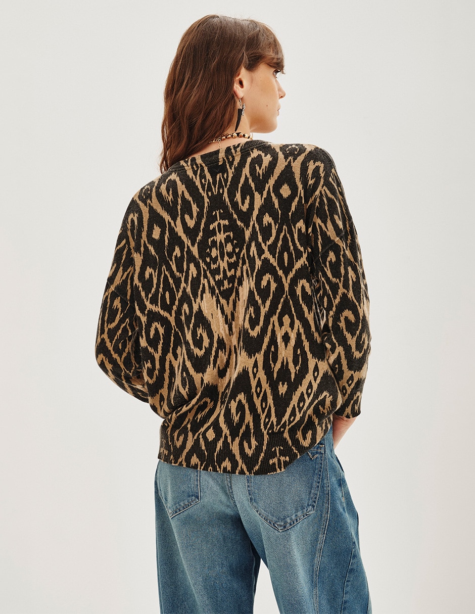 Suéter cuello redondo para mujer 4