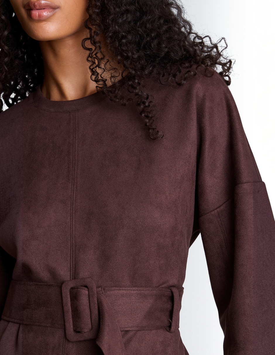 Blusa peplum manga larga para mujer 4