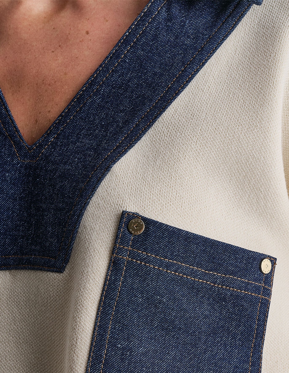 Suéter cuello polo para mujer 2