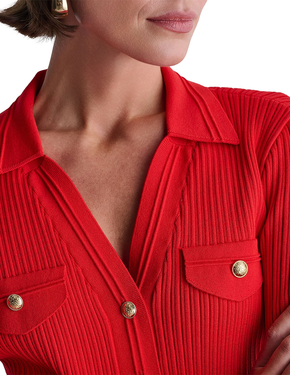 Suéter cuello v para mujer