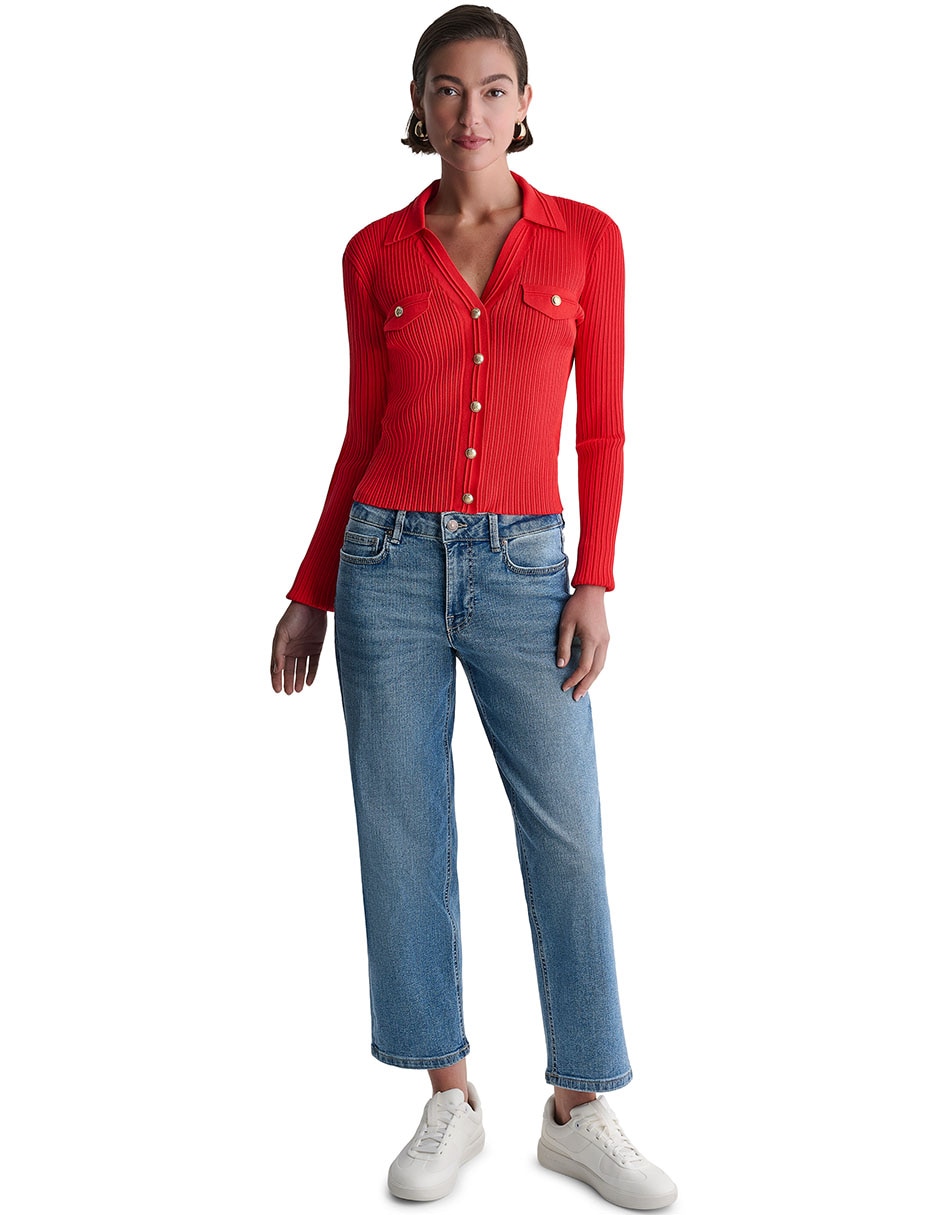 Suéter cuello v para mujer