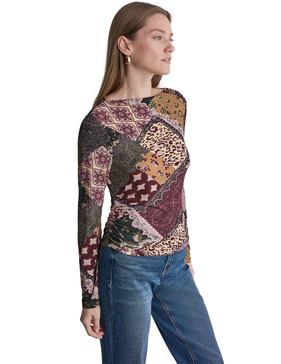 Suéter cuello redondo para mujer 5