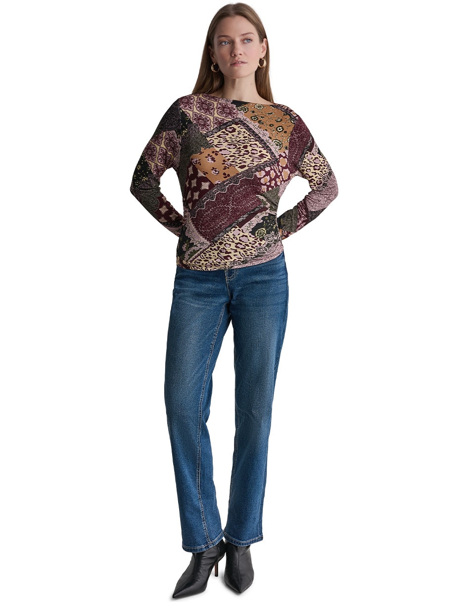 Suéter cuello redondo para mujer