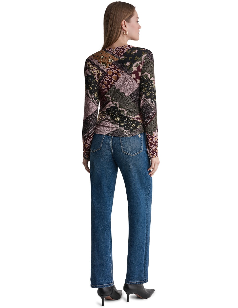 Suéter cuello redondo para mujer